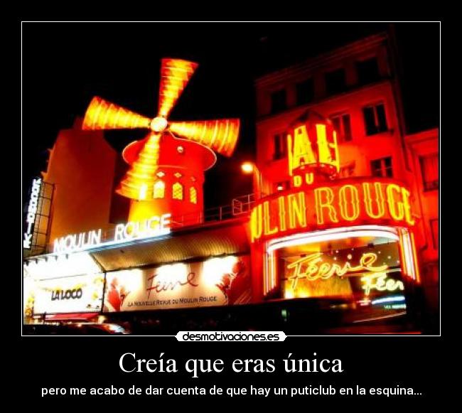 Creía que eras única -