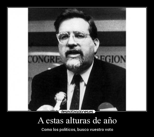 A estas alturas de año -