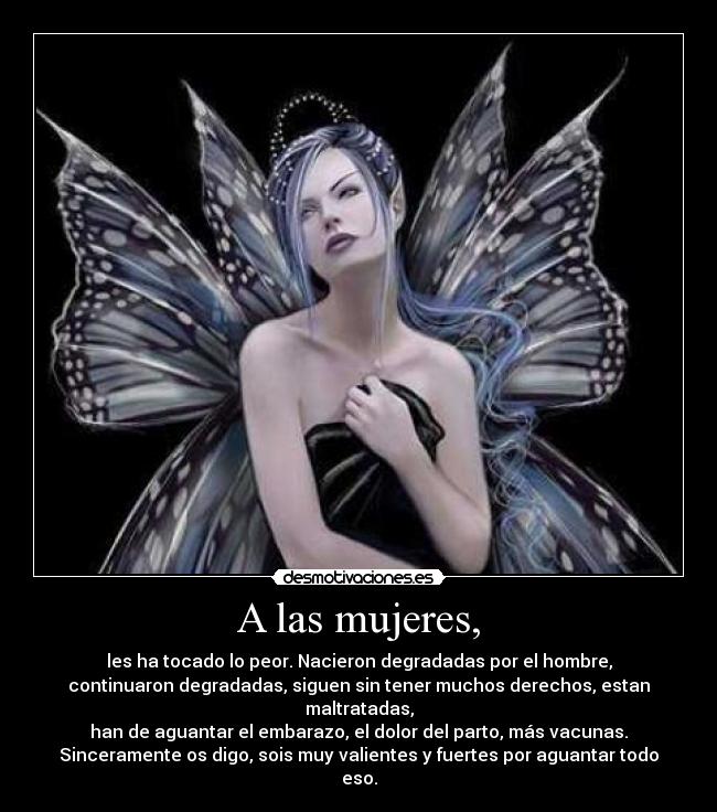 A las mujeres, - 