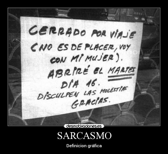 SARCASMO - Definicion gráfica