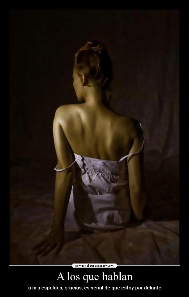 A los que hablan -
