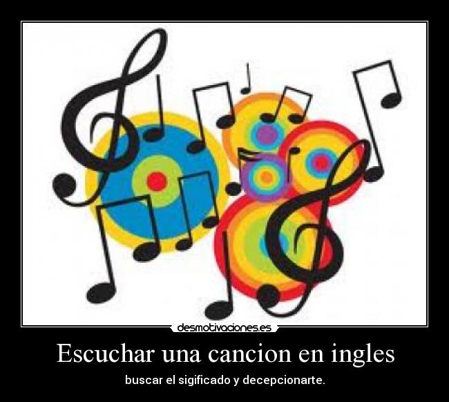 Escuchar una cancion en ingles -