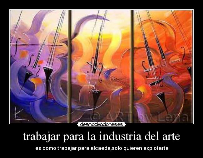 trabajar para la industria del arte - 