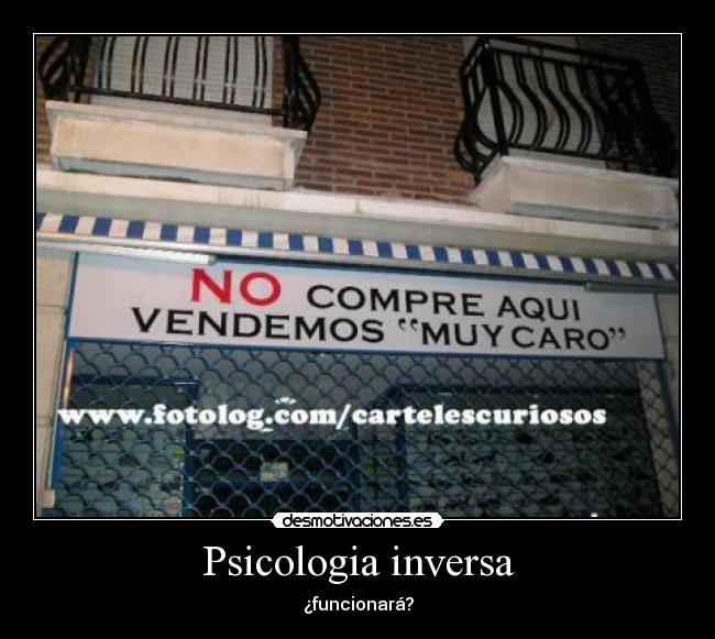 Psicologia inversa - 