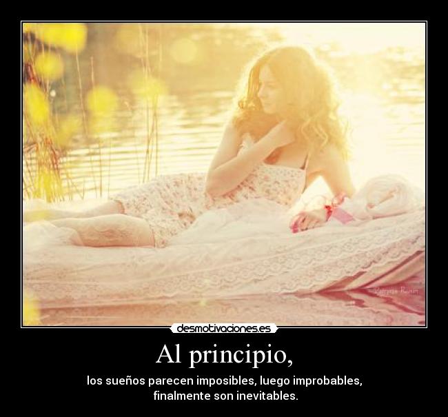 Al principio, -