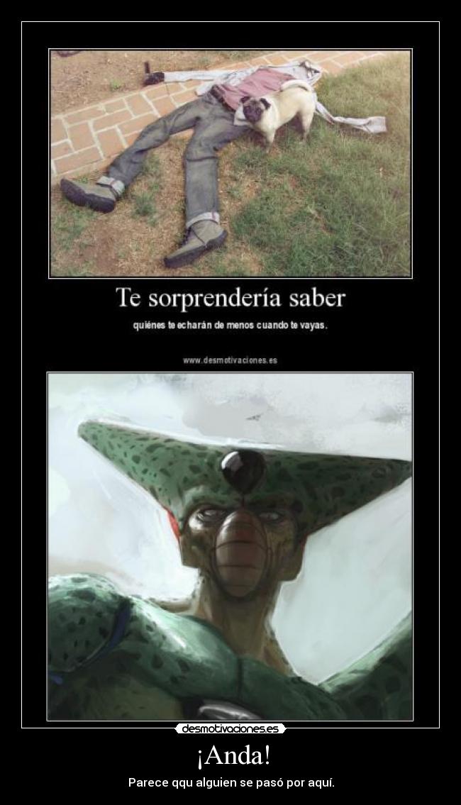 ¡Anda! - Parece qqu alguien se pasó por aquí.