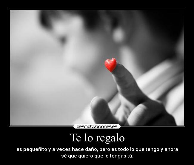 Te lo regalo -