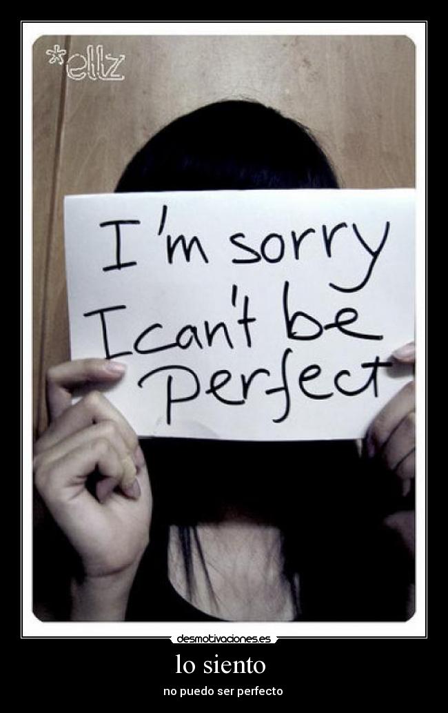 lo siento  - 