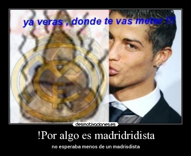 !Por algo es madridridista - 