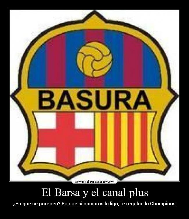 El Barsa y el canal plus -
