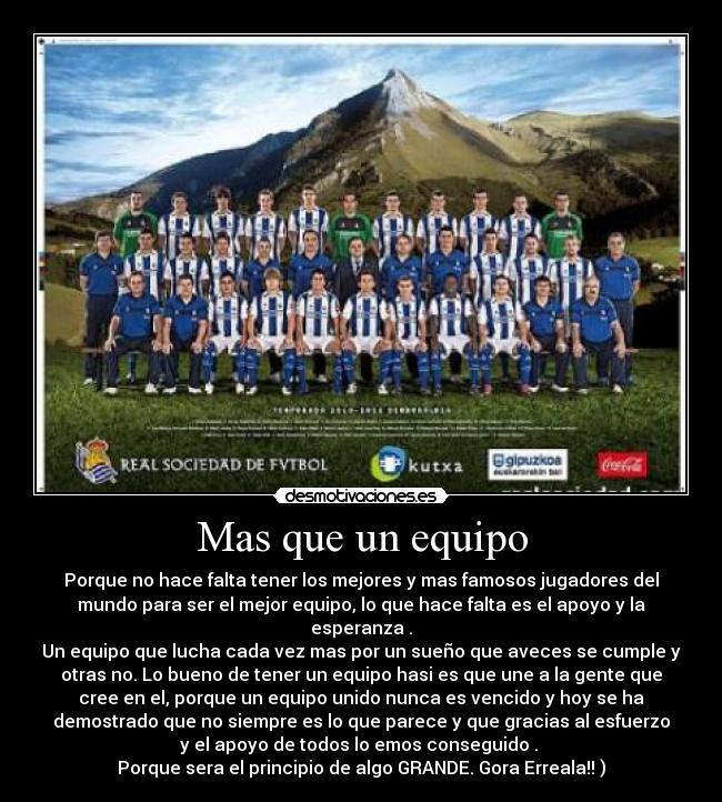 Mas que un equipo -