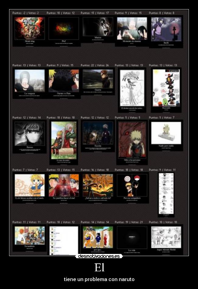 El - tiene un problema con naruto