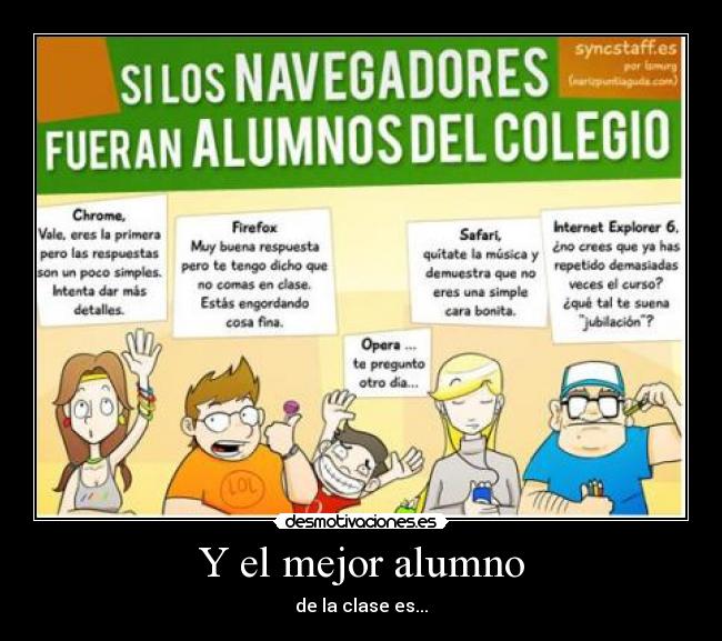 Y el mejor alumno -