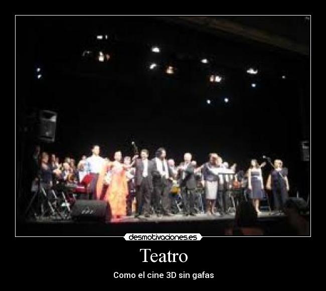 Teatro - Como el cine 3D sin gafas