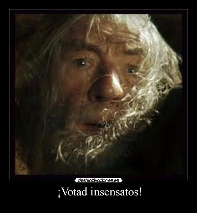 ¡Votad insensatos! - 