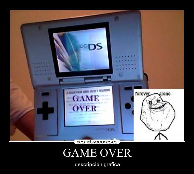 GAME OVER - descripción grafica