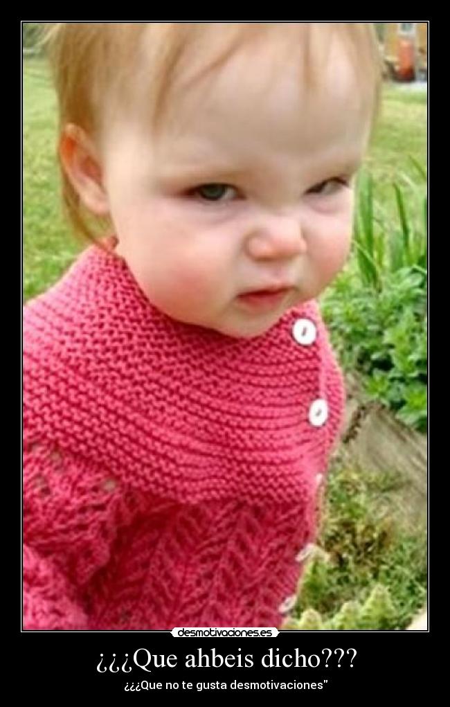 ¿¿¿Que ahbeis dicho??? - ¿¿¿Que no te gusta desmotivaciones
