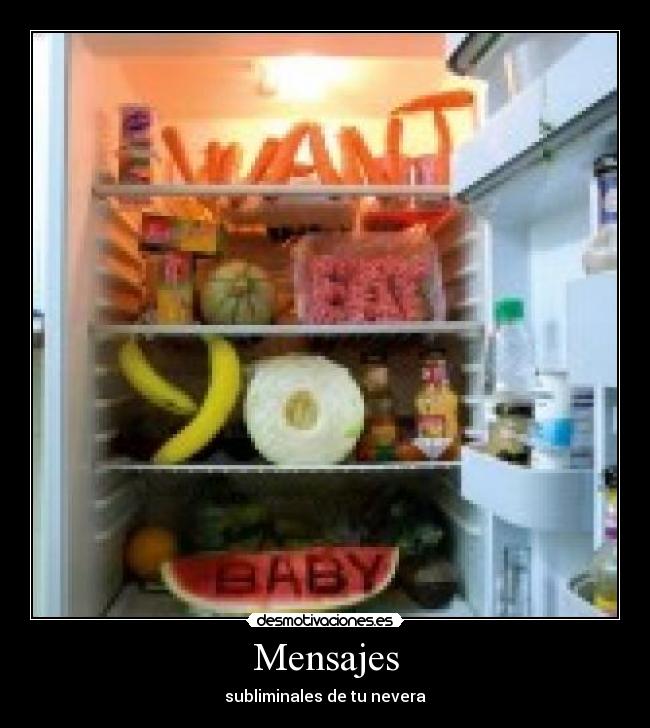 Mensajes - subliminales de tu nevera