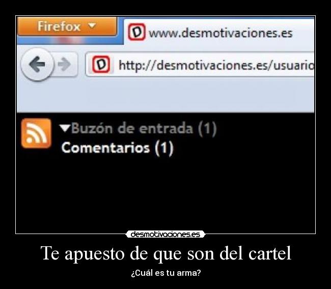 Te apuesto de que son del cartel -