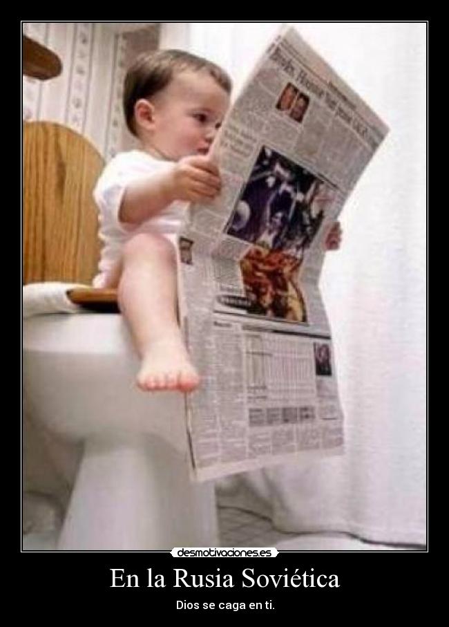 carteles dios caga rusia sovietica desmotivaciones
