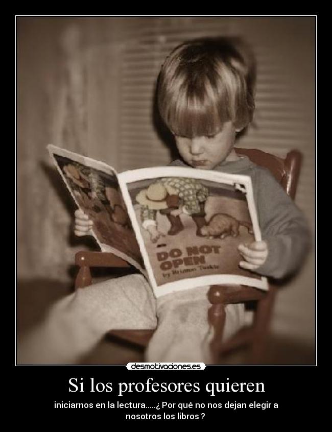 Si los profesores quieren -
