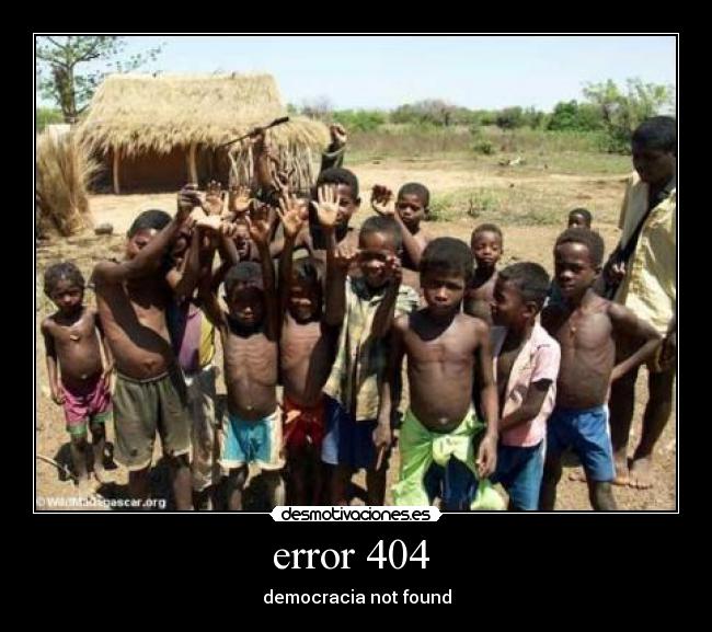 error 404 - democracia not found