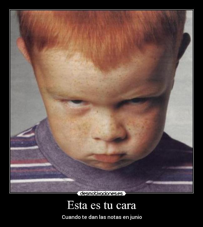 Esta es tu cara - Cuando te dan las notas en junio