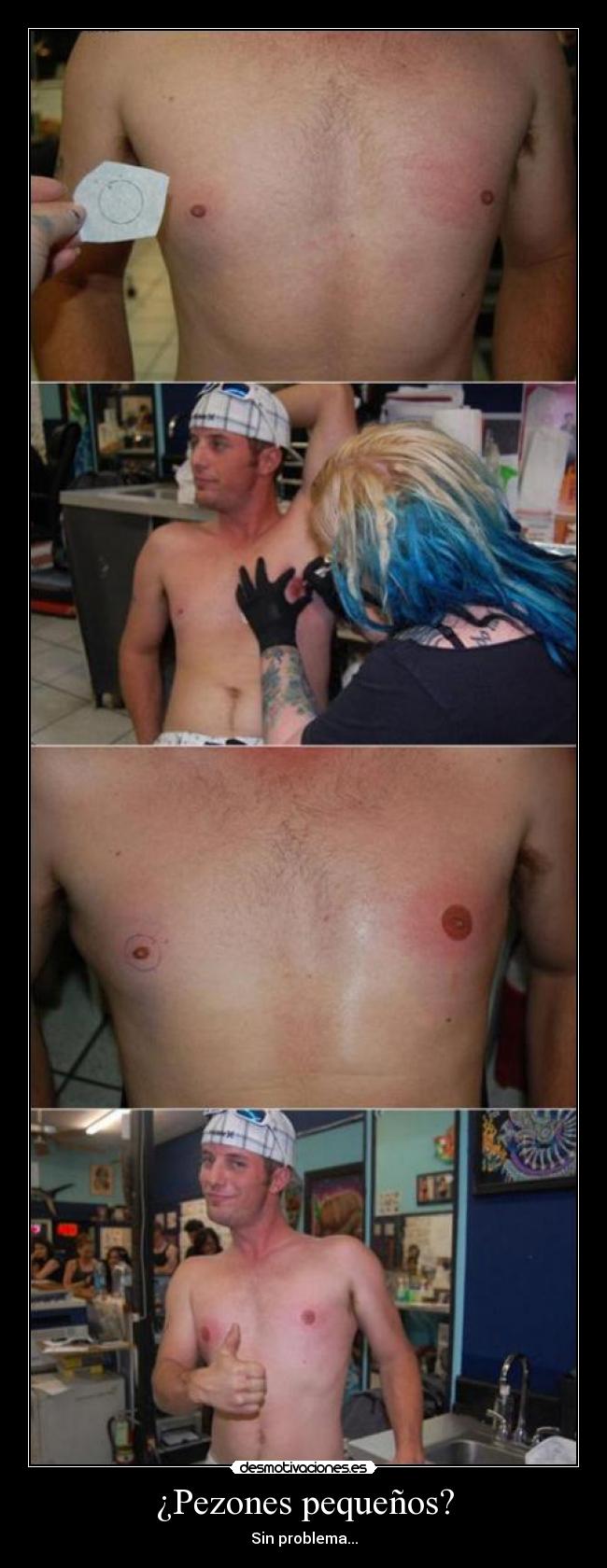 ¿Pezones pequeños? -