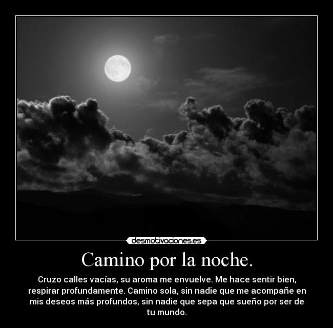 Camino por la noche. - 