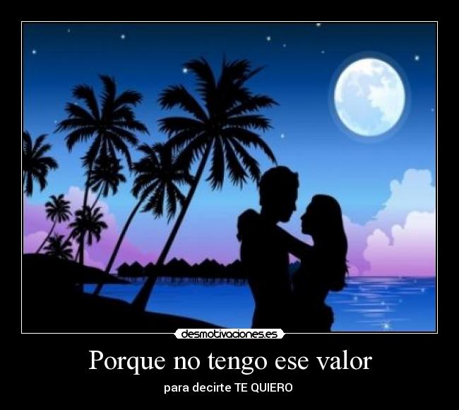 Porque no tengo ese valor - para decirte TE QUIERO 