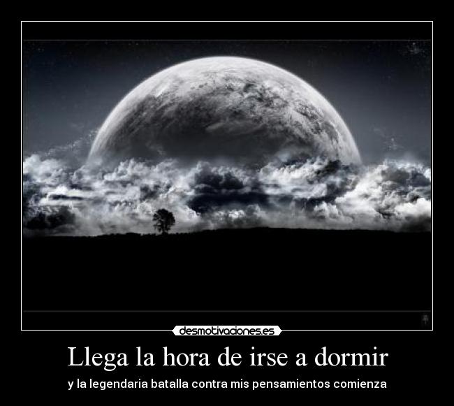 Llega la hora de irse a dormir -