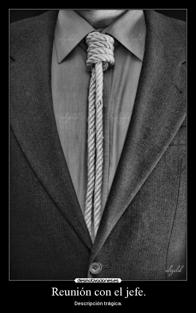 carteles reunion con jefe bla bla bla yber desmotivaciones