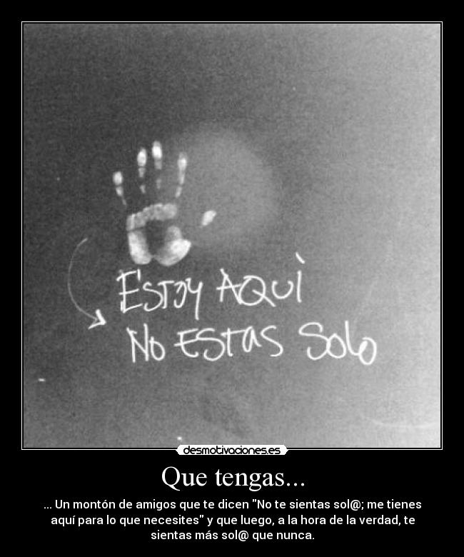 Que tengas... - 