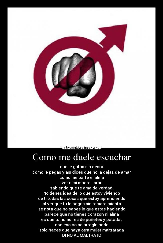Como me duele escuchar -