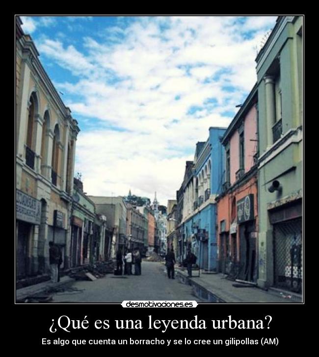 ¿Qué es una leyenda urbana? -