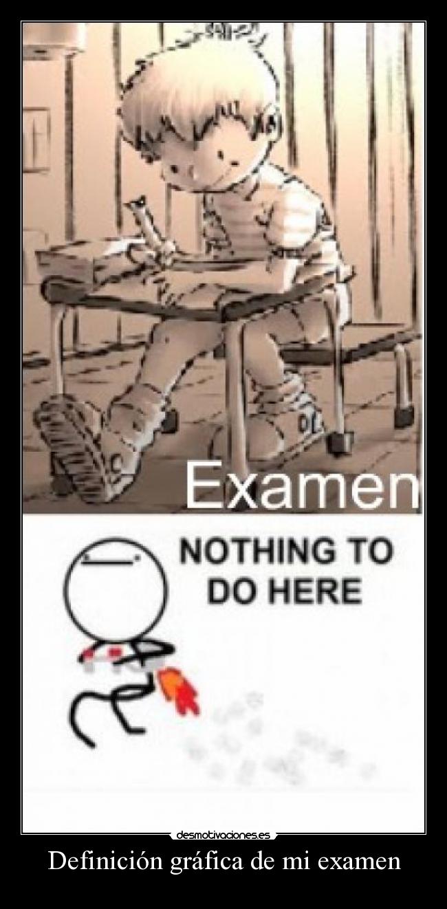 Definición gráfica de mi examen -
