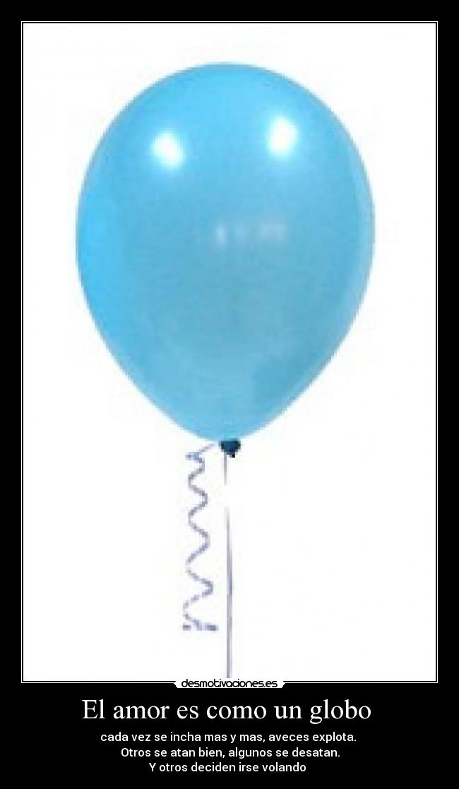 El amor es como un globo -