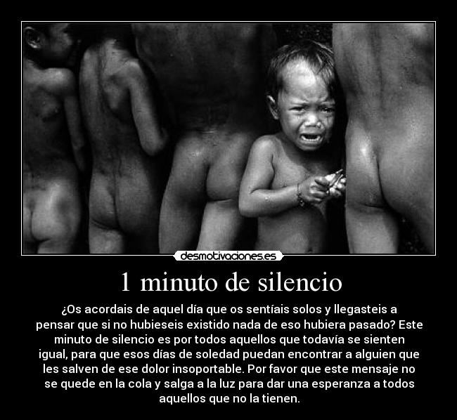 1 minuto de silencio -