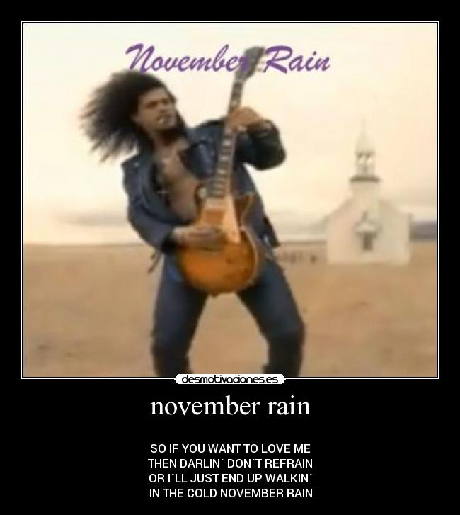 november rain -