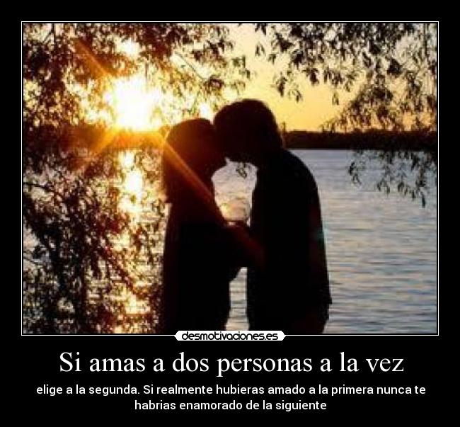 conocer a dos personas ala vez