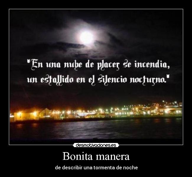 Bonita manera -