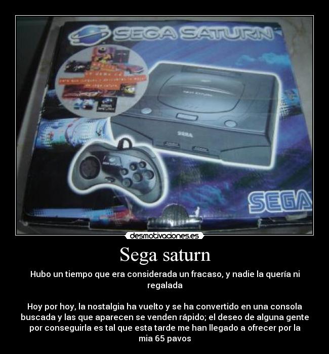 carteles sega saturn fracaso buscada ofrecer desmotivaciones