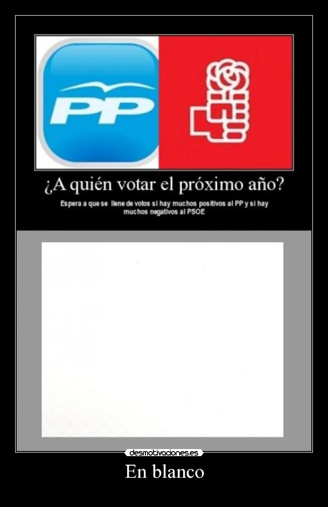 En blanco -