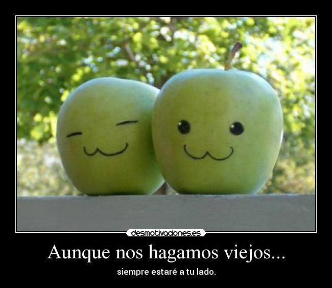 Aunque nos hagamos viejos... -