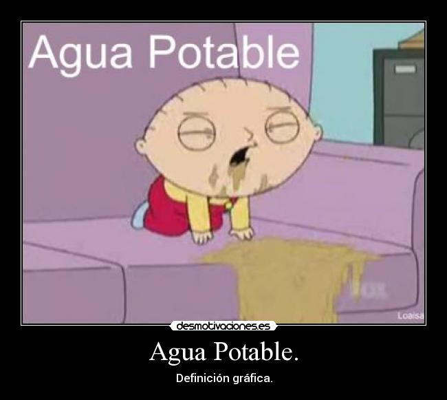 Agua Potable. - Definición gráfica.
