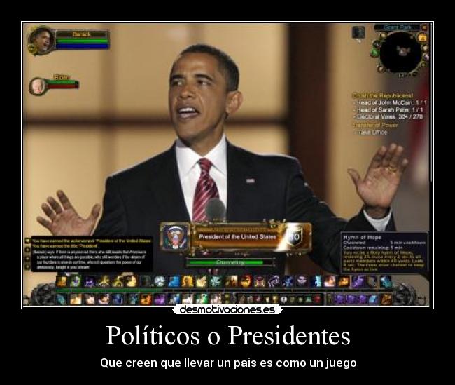 Políticos o Presidentes -
