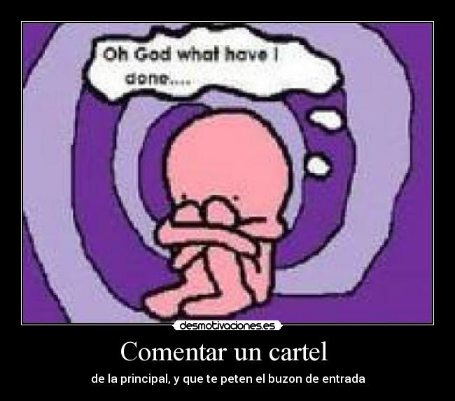 Comentar un cartel -