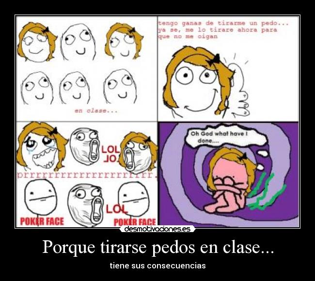 Porque tirarse pedos en clase... - 