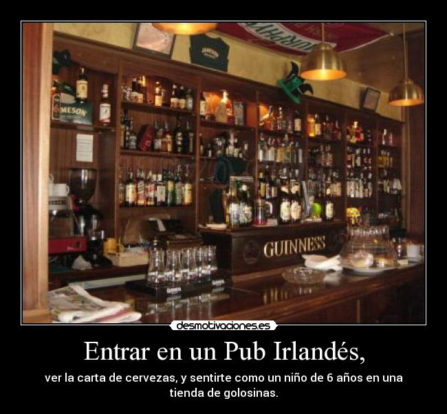 Entrar en un Pub Irlandés, - 