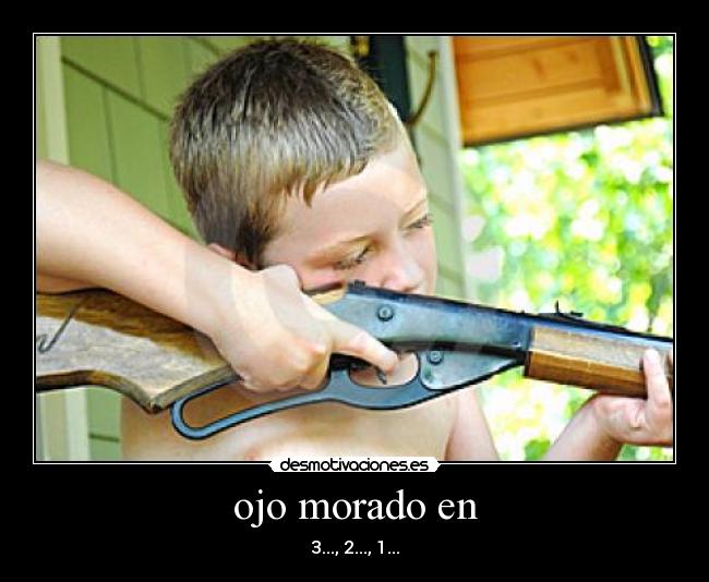 ojo morado en - 3..., 2..., 1...